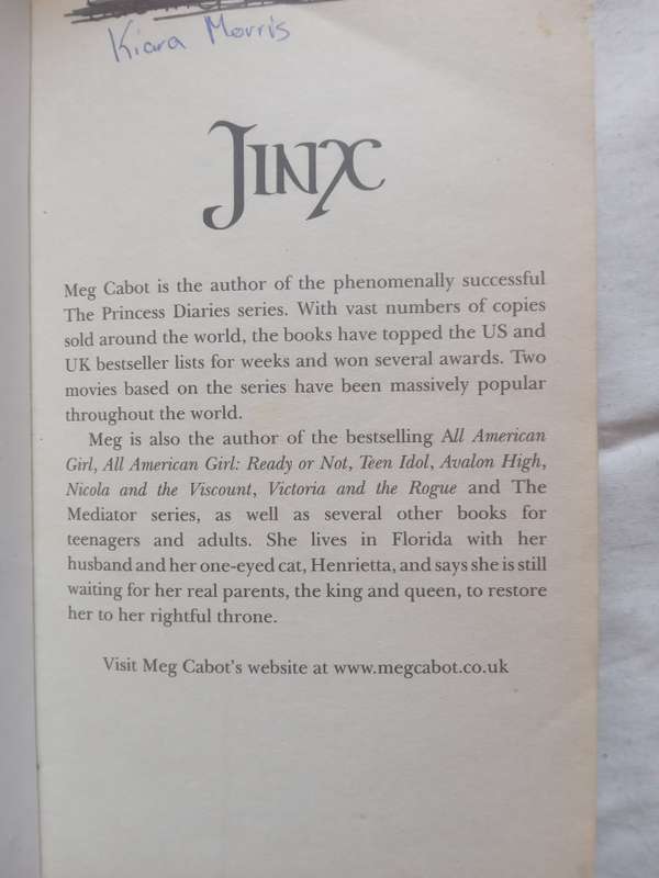 Jinx by Meg Cabot -2007