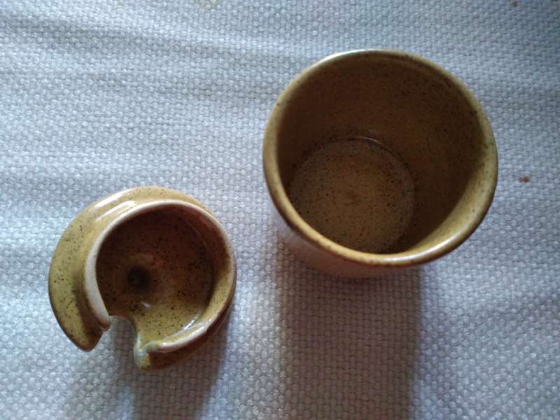 Vintage Willsgrove Ware , mustard pot with lid -Made in Rhodesia