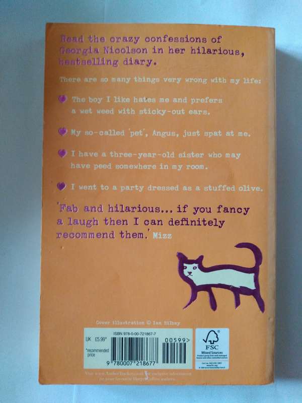 Angus, things and full-frontal snogging by Louise Rennison -2005