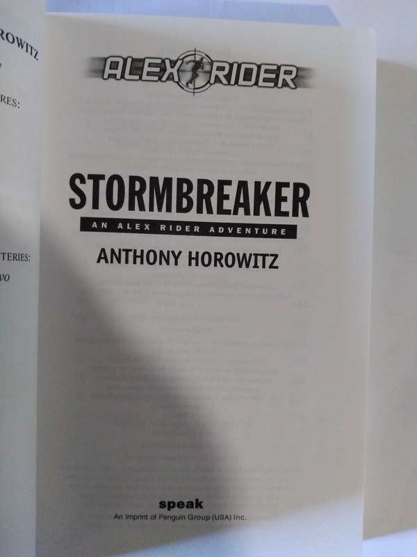Stormbreaker- Alex Rider by Anthony Horowitz -2006