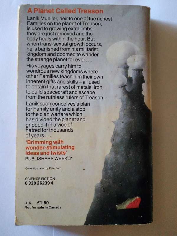 A Planet Called Treason by Orson Scott Card -1987