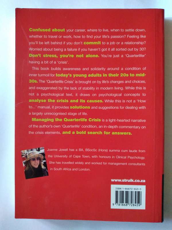 Managing the Quarter Life Crisis by Joanne Jowell