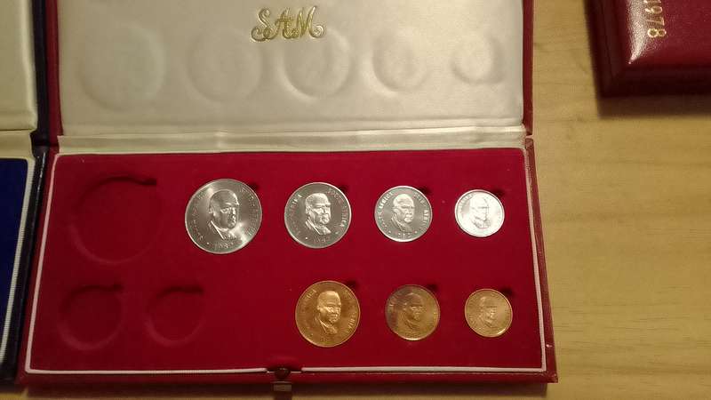 5x Partial Proof sets 1977-1982