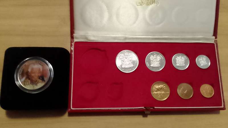 4x Partial Proof sets 1977-1978 and Mandela half dollar