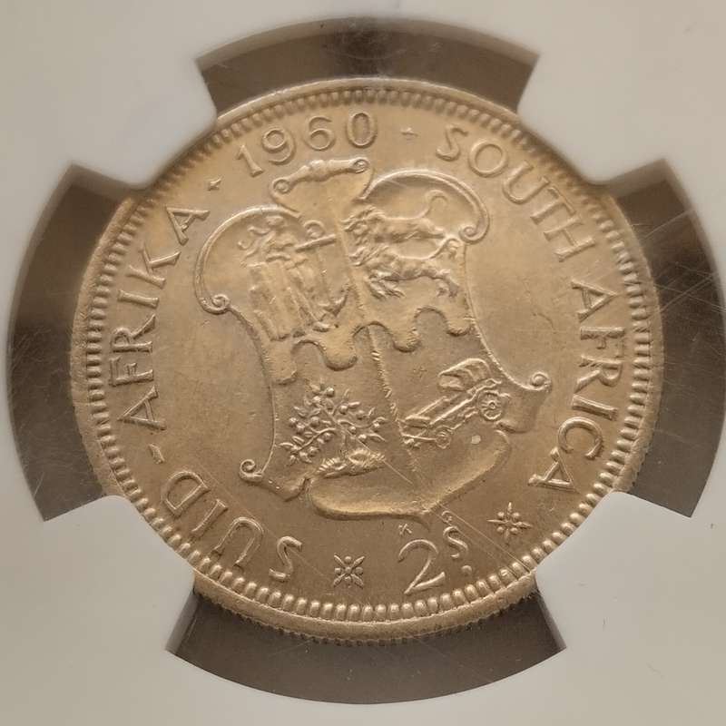 1960 2 Shilling NCG UNC Details #C0046
