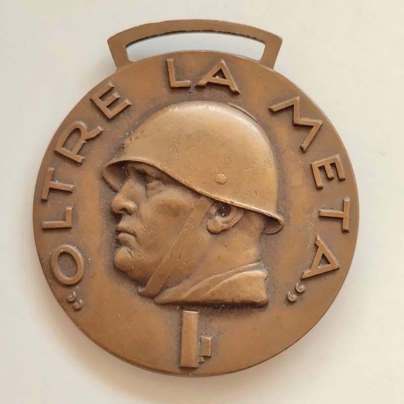 1937 Italian 'Oltre La Meta' Medal #M0031