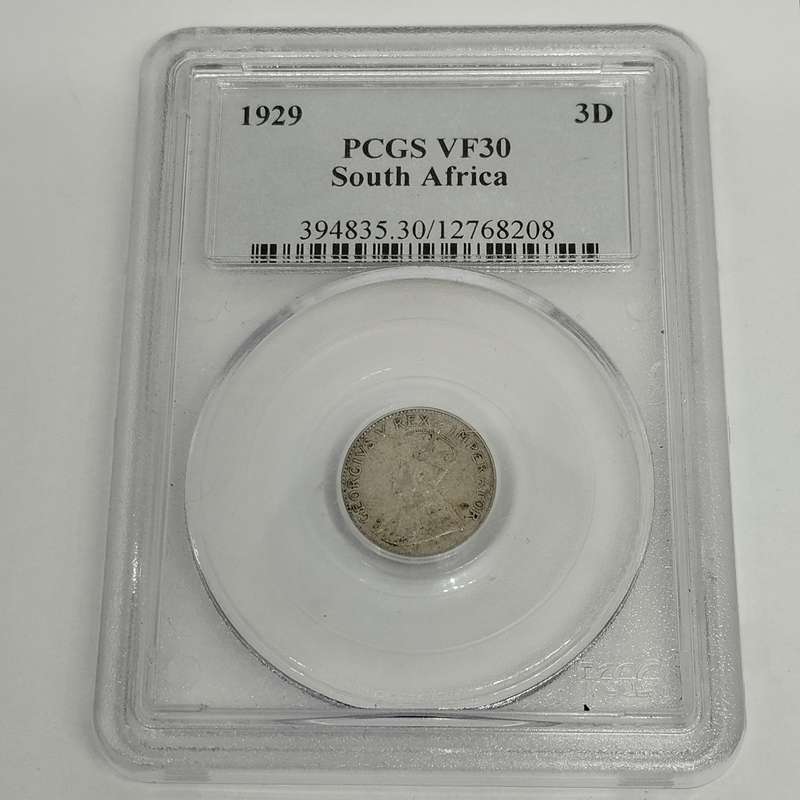 PCGS VF30 1929 3 Pence #C0060