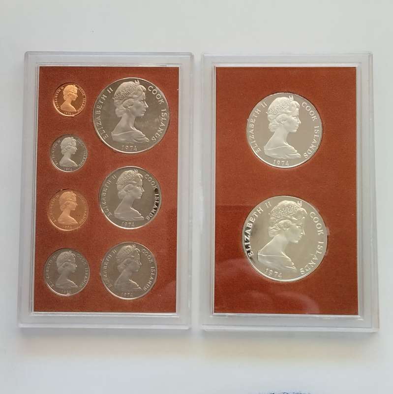 1974 Cook Islands Proof Set in Capsules #C0065
