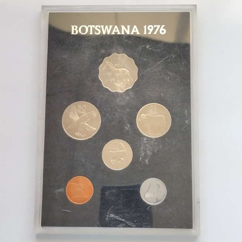 1976 Botswana First Coinage Proof Set in Capsule #C0064