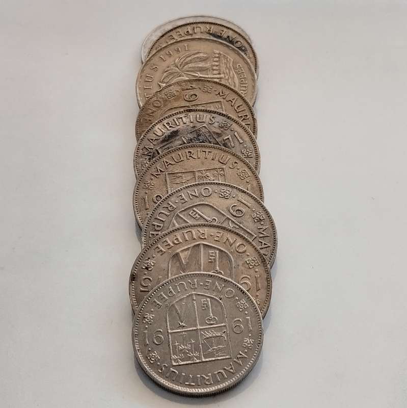 9x Mixed Date Mauritius Coins #C0073