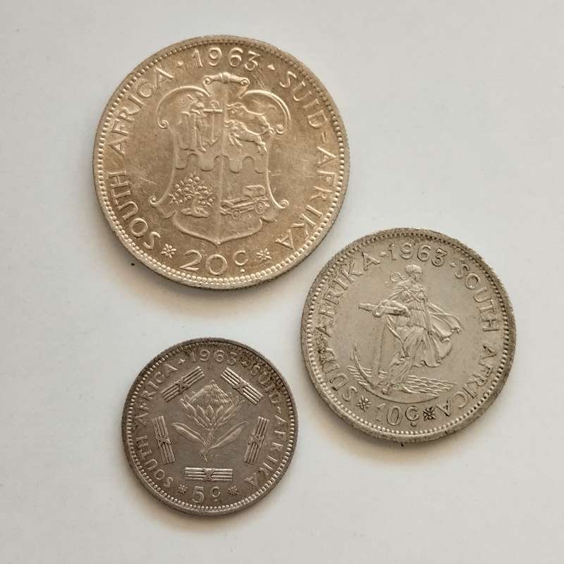 1963 5c, 10c and 20c Set #C0082