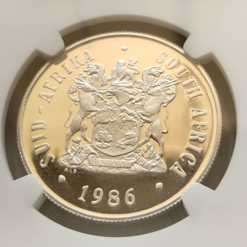 1986 NGC PF67 Ultra Cameo One Rand #C0087