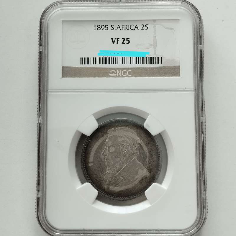 1895 ZAR 2 Shilling NGC VF25 #C0115
