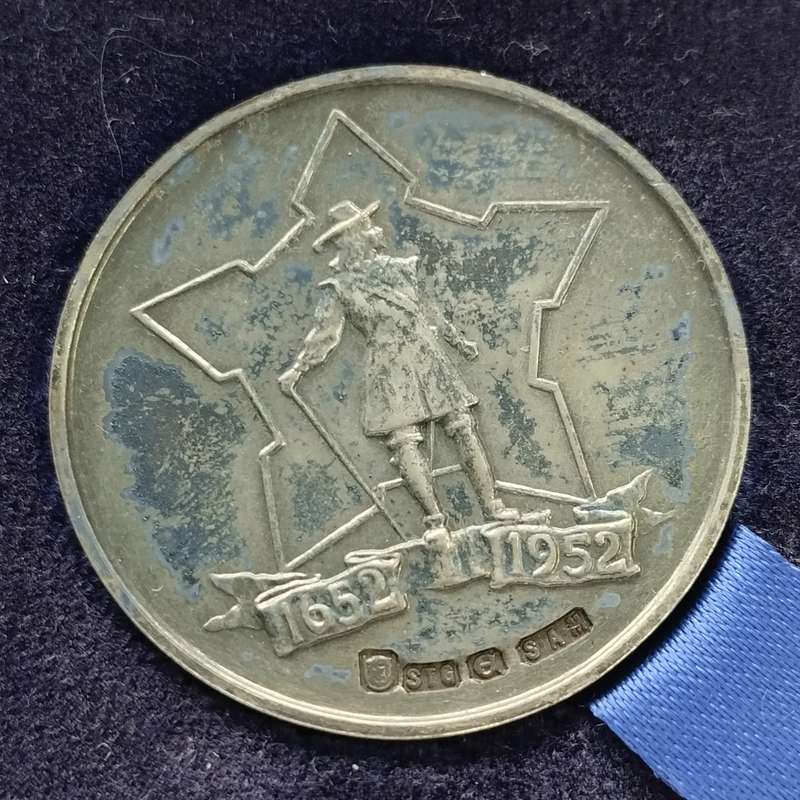 1952 Van Riebeeck Fees Silver Medallion in SAM Box #M0053
