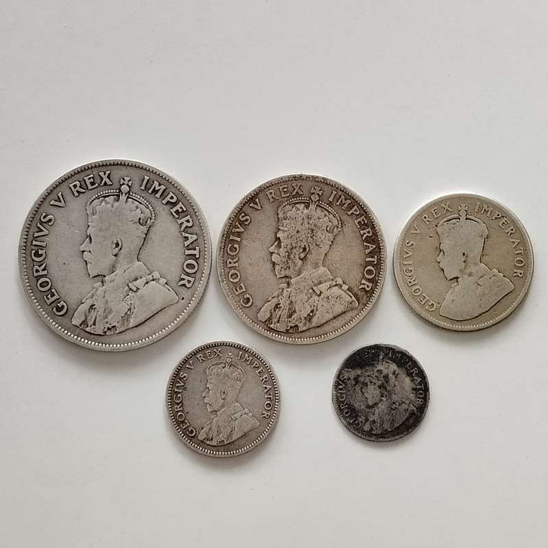 1932 Partial Set (2.5 Shilling to 3 Pence) #C0119