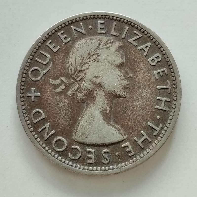 1955 Half Crown Rhodesia and Nyasaland #C0127