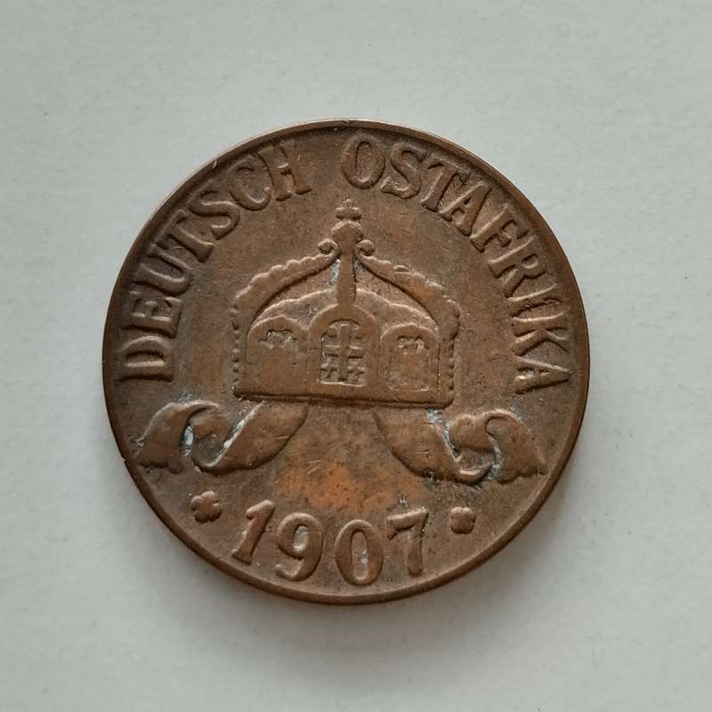 1907 1 Heller Dutch East Africa #C0130