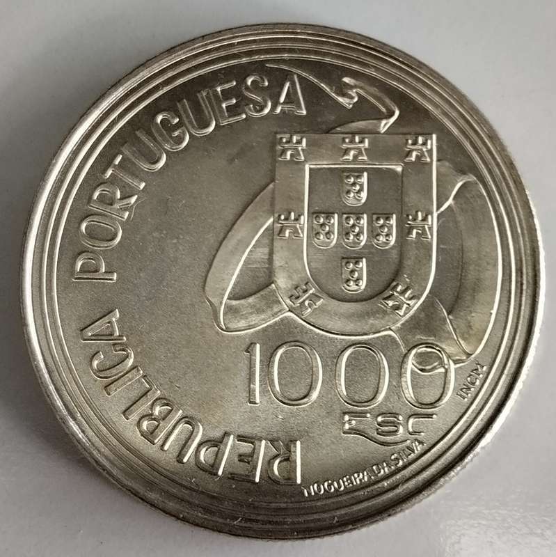 1994 1000 Escudos Treaty of Tordesillas Portugal #C0131