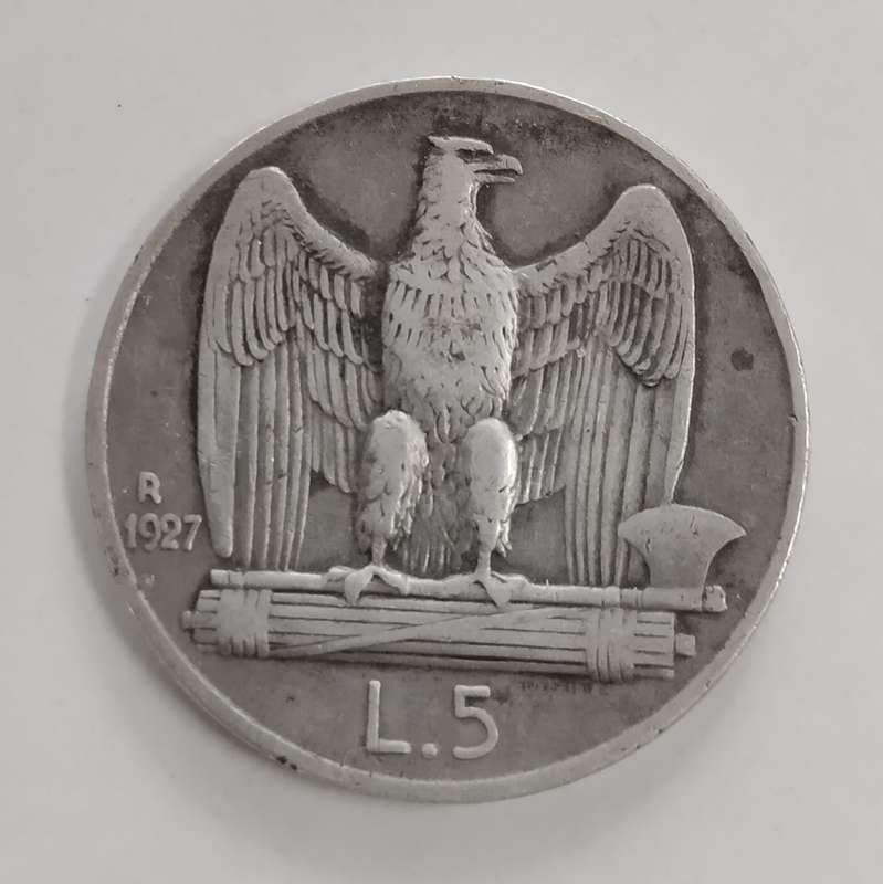 1927 5 Lire Italy #C0136