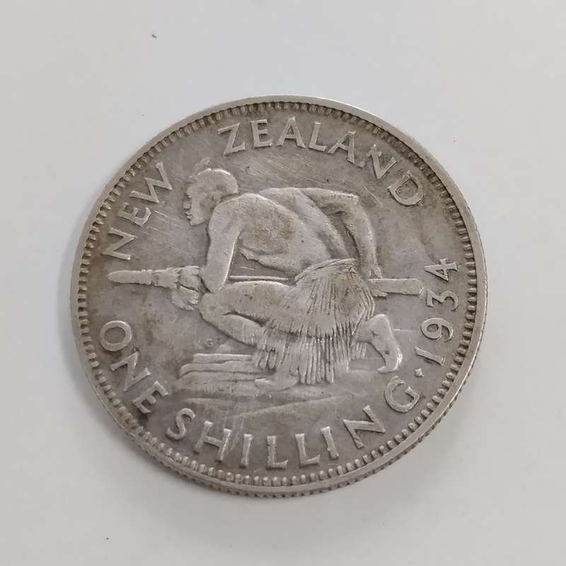 1934 One Shilling New Zealand #C0138