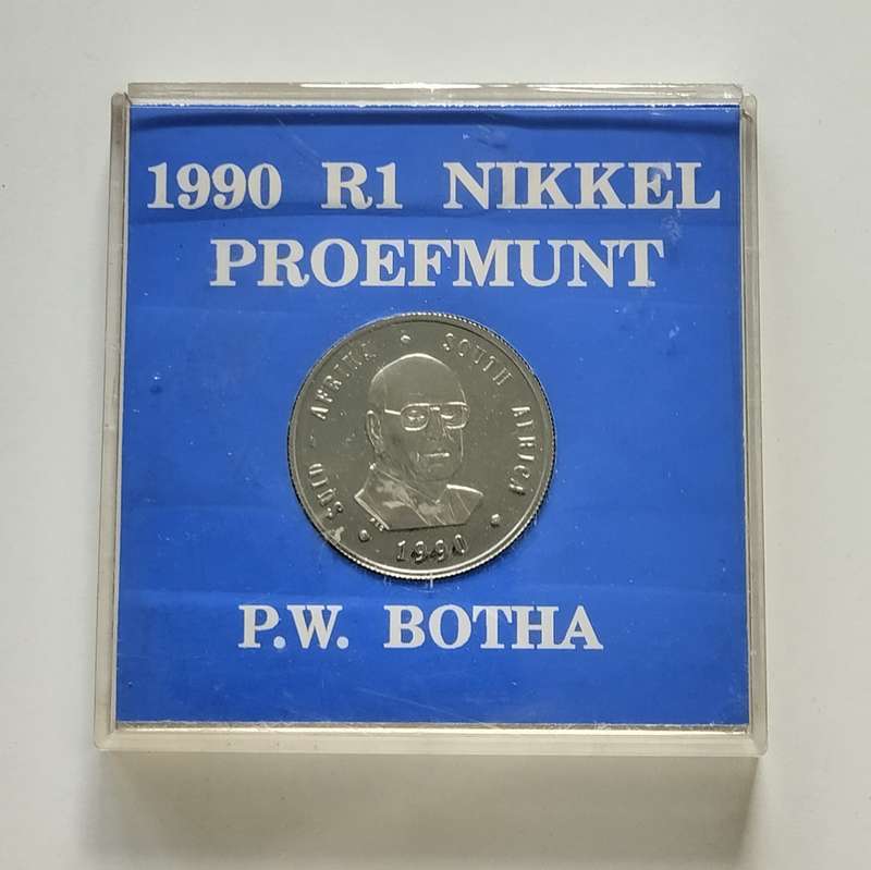 1990 Proof Nickel One Rand in Capsule #C0135