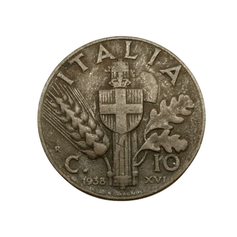 1938 10 Centesimi Italy #C0149