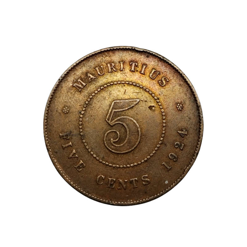 1924 5 cents Mauritius #C0150