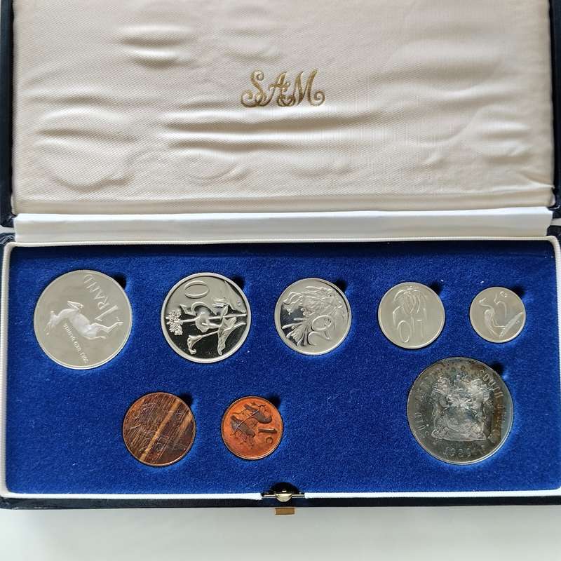 1989 Proof Set with both Silver and Nickel One Rands #C0158