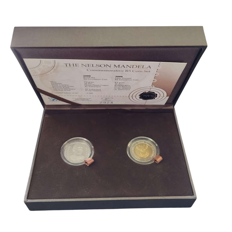 Nelson Mandela Commemorative R5 Coin Set #C0163
