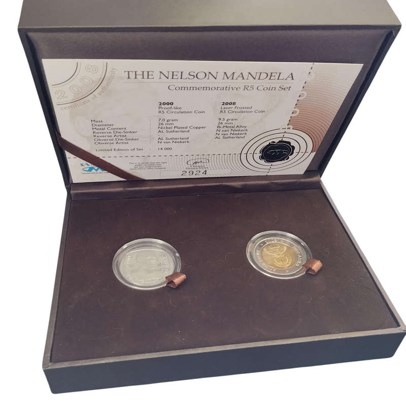 Nelson Mandela Commemorative R5 Coin Set #C0163