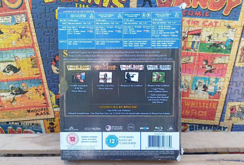 Pirates of the Caribbean - Four-Movie Collection (Blu ray)