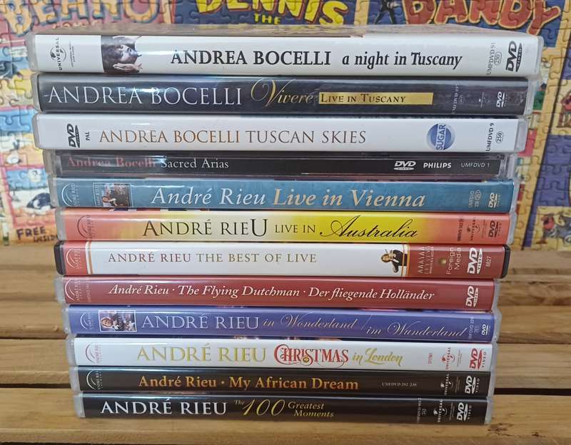 Andre Rieu & Andrea Bocelli Music DVDs