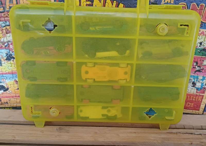 Hotwheels Diecast Cars and Carrier Case (x15)