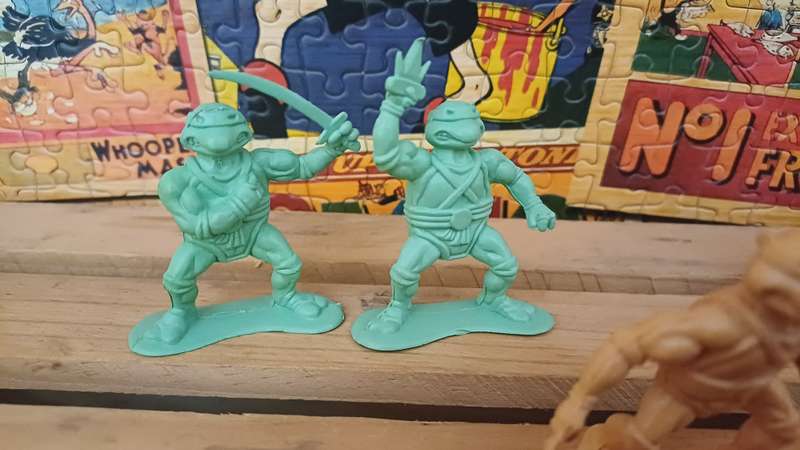 1980's Unmarked Toy Soldier Teenage Mutant Ninja Turtles