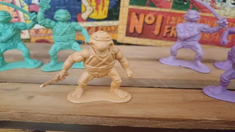 1980's Unmarked Toy Soldier Teenage Mutant Ninja Turtles