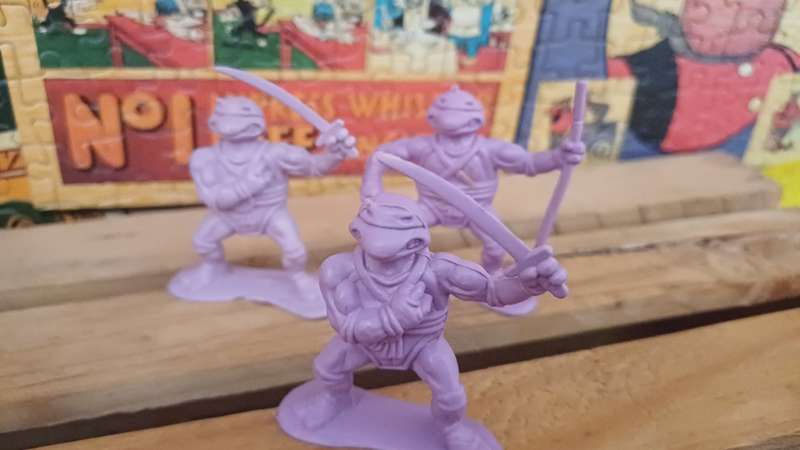 1980's Unmarked Toy Soldier Teenage Mutant Ninja Turtles