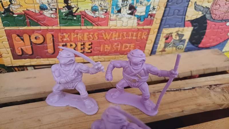 1980's Unmarked Toy Soldier Teenage Mutant Ninja Turtles