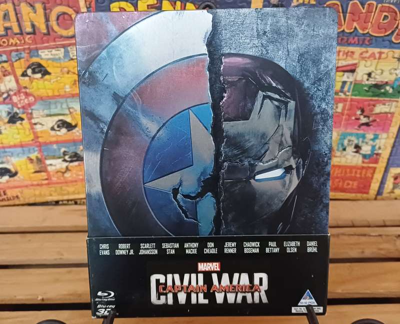 Captain America: Civil War - Steel Case (Blu ray + 3D)