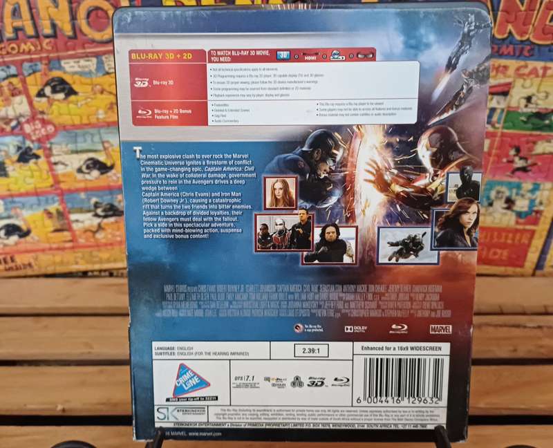 Captain America: Civil War - Steel Case (Blu ray + 3D)
