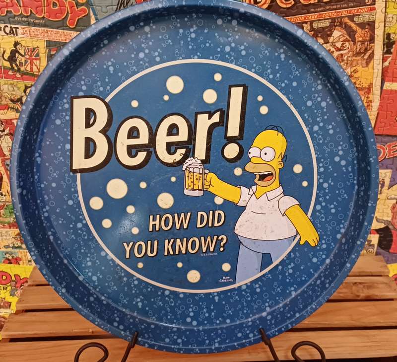 Genuine The Simpsons "Beer! How did you know" Beer Tray - 2006