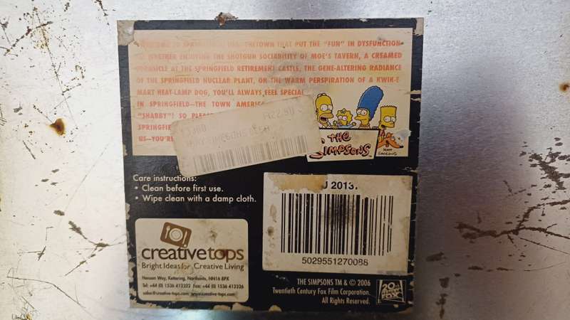 Genuine The Simpsons "Beer! How did you know" Beer Tray - 2006