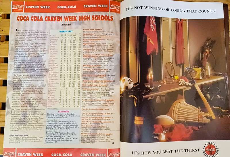 Rugby 15 Boks VS All Blacks Magazine 1994