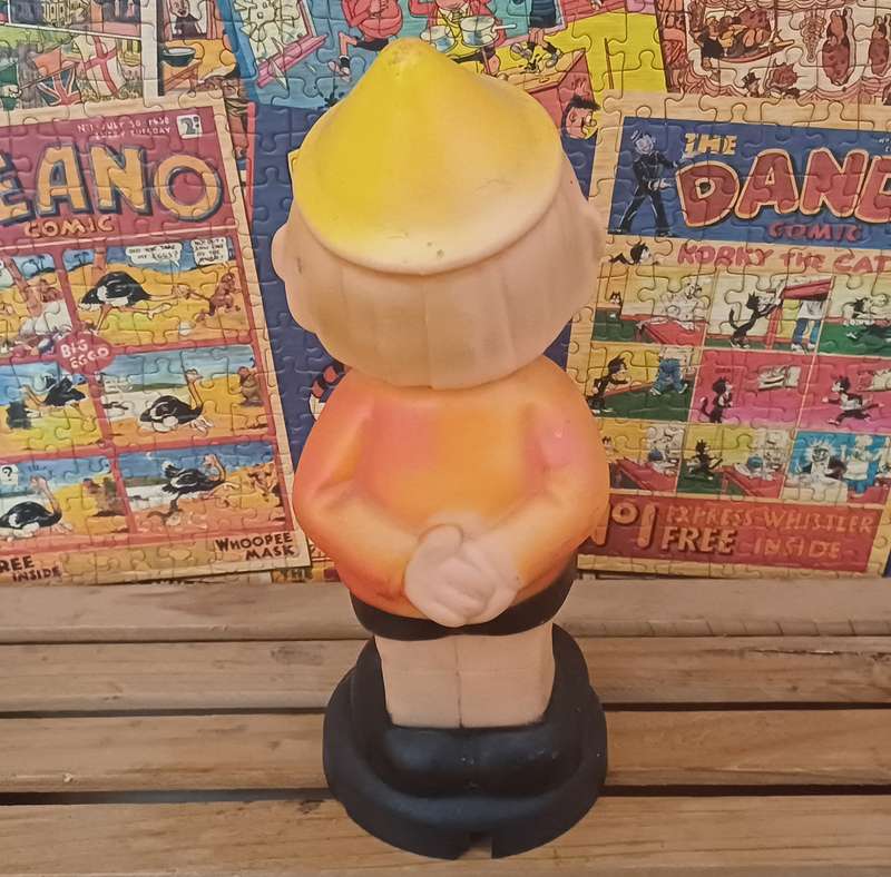 Vintage 1960's Rubber Pinocchio Figurine (Lamp/Not tested)