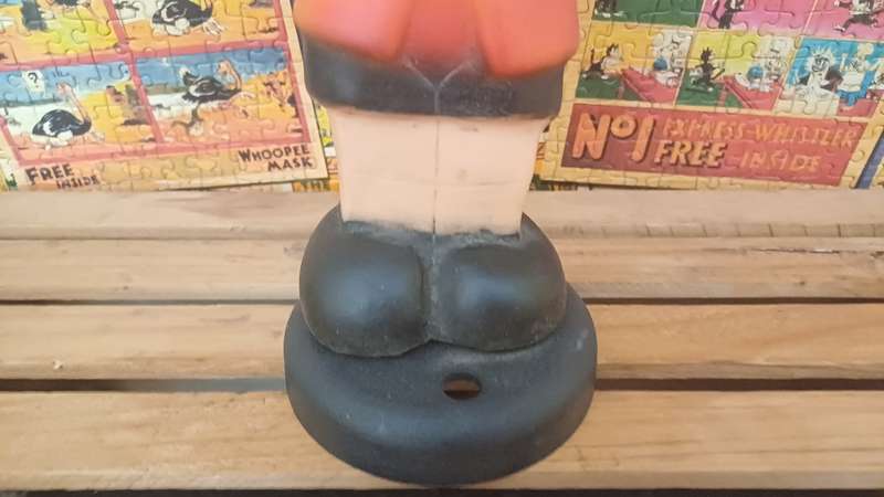 Vintage 1960's Rubber Pinocchio Figurine (Lamp/Not tested)