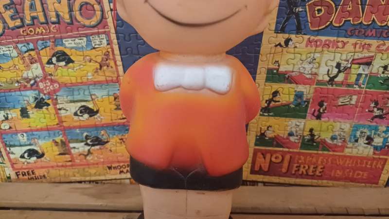 Vintage 1960's Rubber Pinocchio Figurine (Lamp/Not tested)