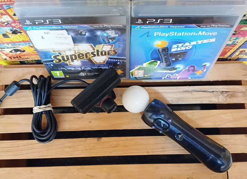 Ps3 Move Controller + Move Eye Camera + 2 Game