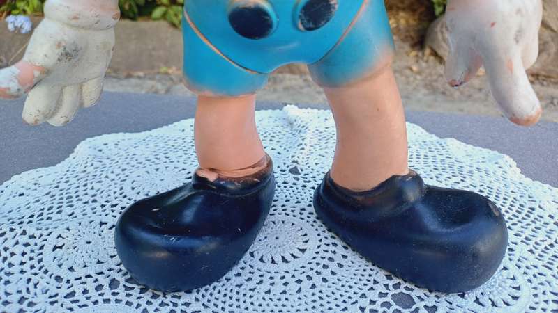 Vintage 1960's Walt Disney Mickey Mouse Rubber Figurine