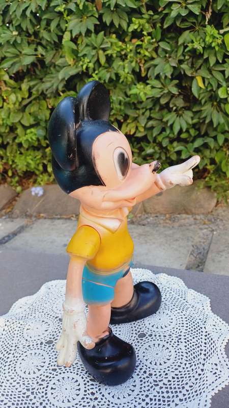 Vintage 1960's Walt Disney Mickey Mouse Rubber Figurine