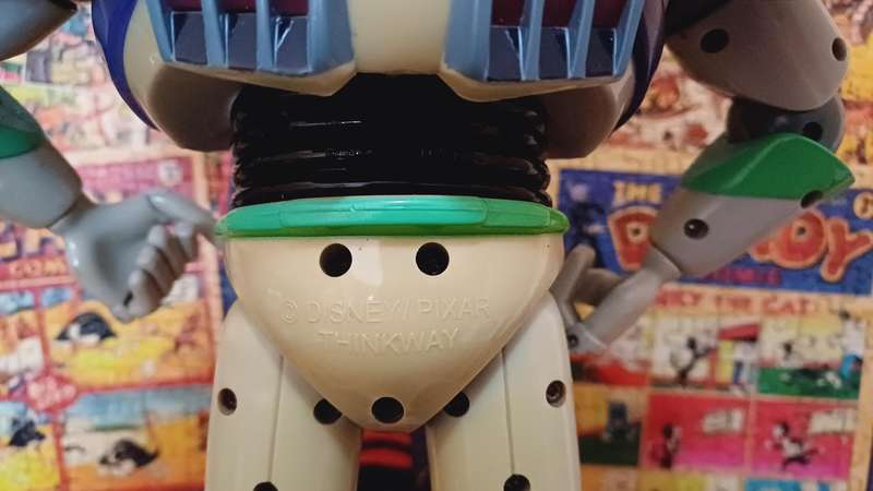 Vintage Disney Thinkway Talking Toy Story Buzz Lightyear With Stand