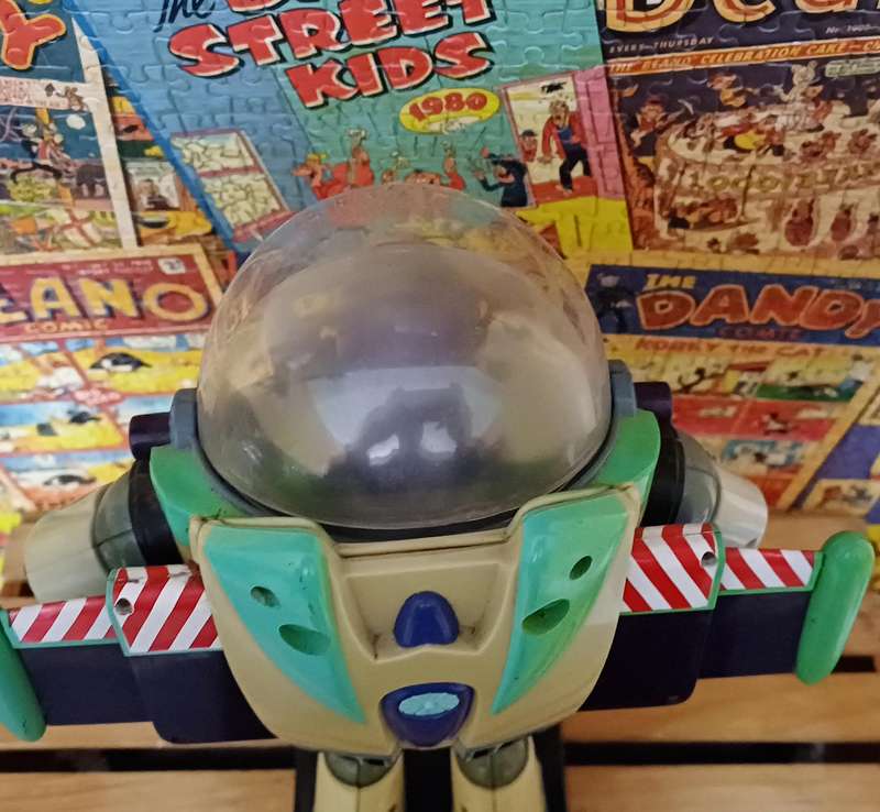 Vintage Disney Thinkway Talking Toy Story Buzz Lightyear With Stand